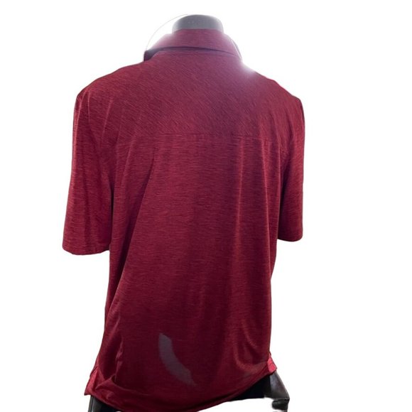 Mens Polo Golf Shirt Red Top Plus Size 3XL Tru Wick BCG  Big Tall Lightweight u - Picture 5 of 7